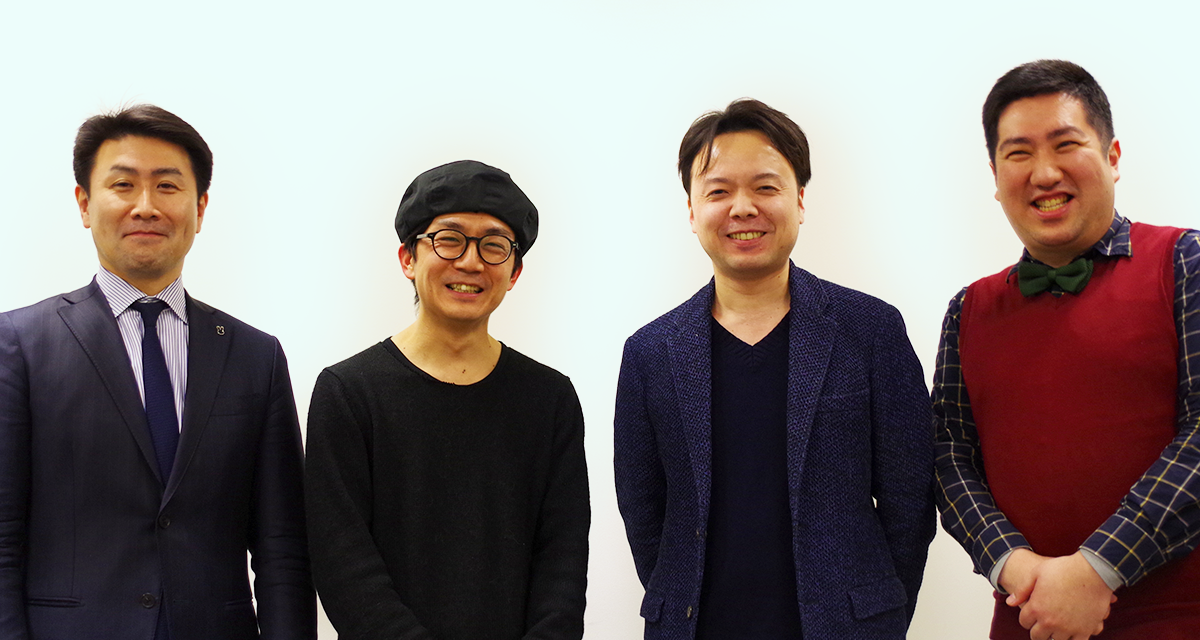 (左から)主催・司会 原田、株式会社TENT 共同代表 青木 亮作 様、株式会社バニーホップ 代表取締役 澤 規仁 様、モデレーター 小川卓様